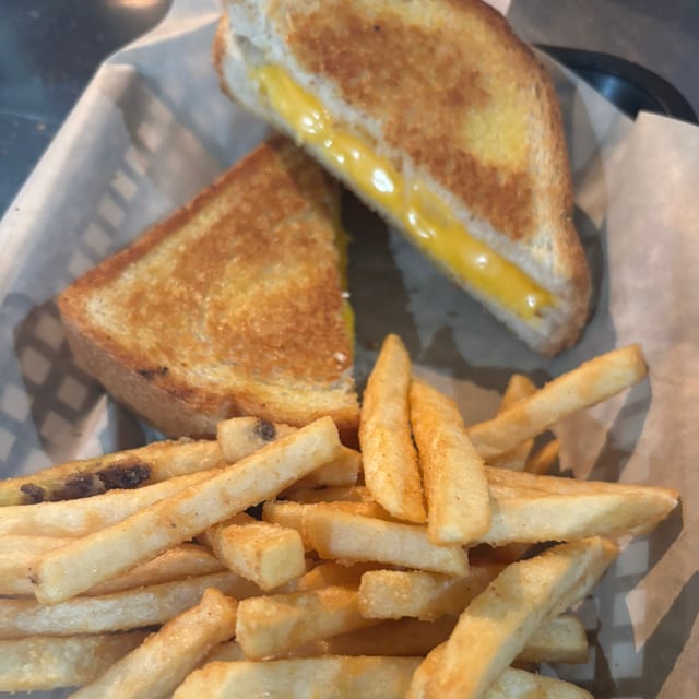 Kasen Grilled Cheese and Fries.