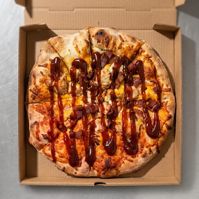 BBQ Bacon Chicken Pizza.